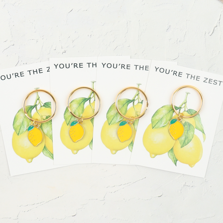 7 Chic Lemon Keychains, Includ - đánh giá và giá Phone Accessories Charms
